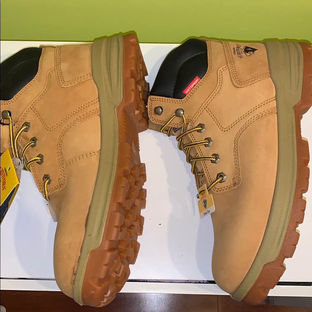 Herman Survivors leather steel toe work Boots nwt - Picture 6 of 14